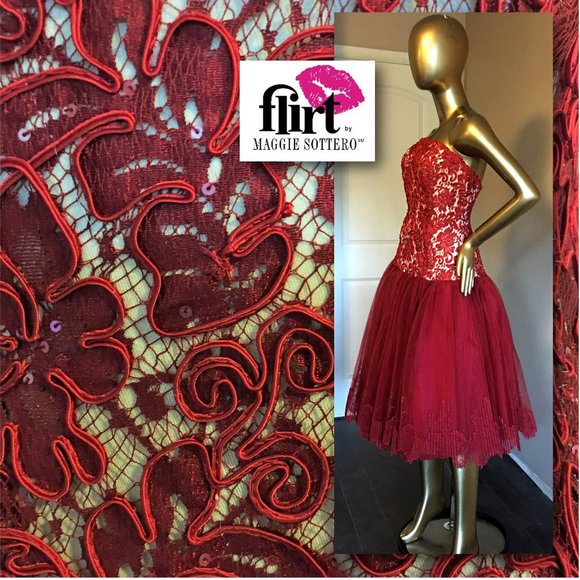 Maggie Sottero Dresses & Skirts - FLIRT by MAGGIE SOTTERO Strapless Event Dress